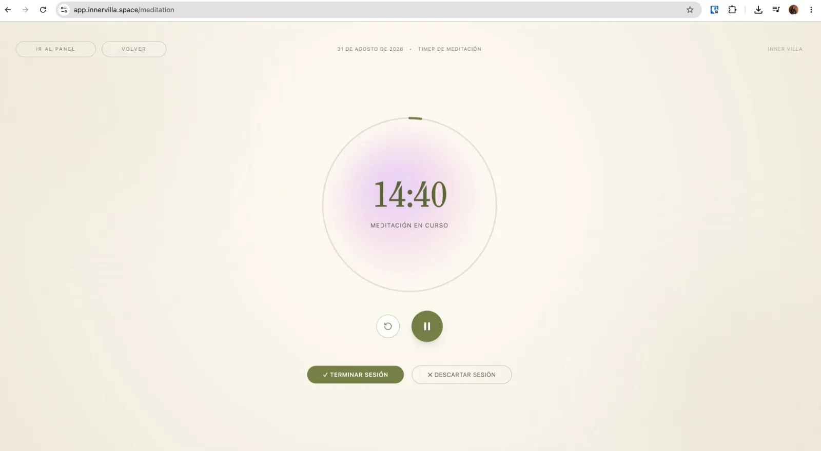 Inner Villa App — Meditaciones y temporizadores de calma y respiración