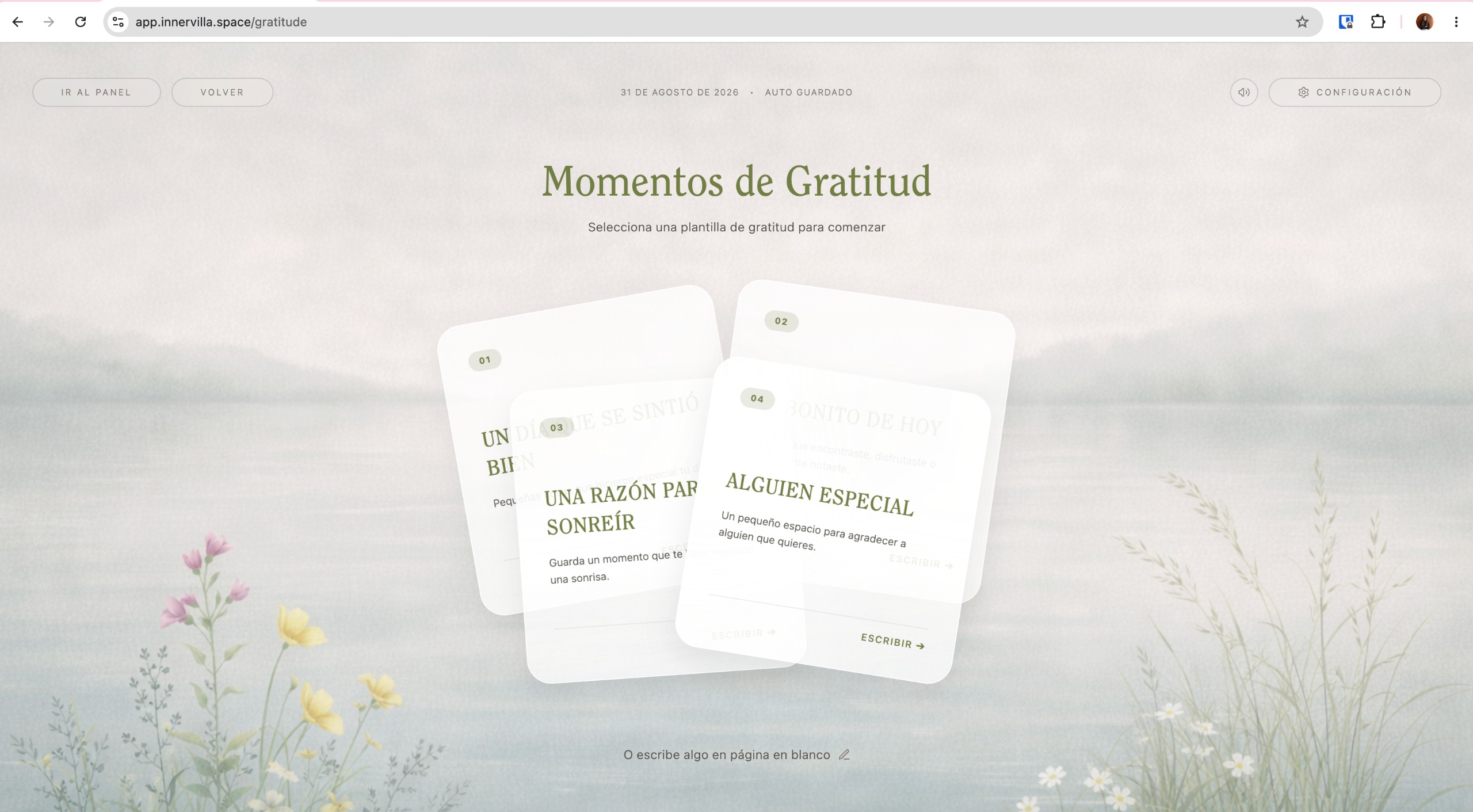 Oraciones y Gratitud App View